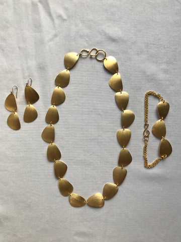 Yellow Gold Stone Suite Set