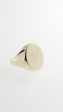 Personalized Signet Oval Ring
