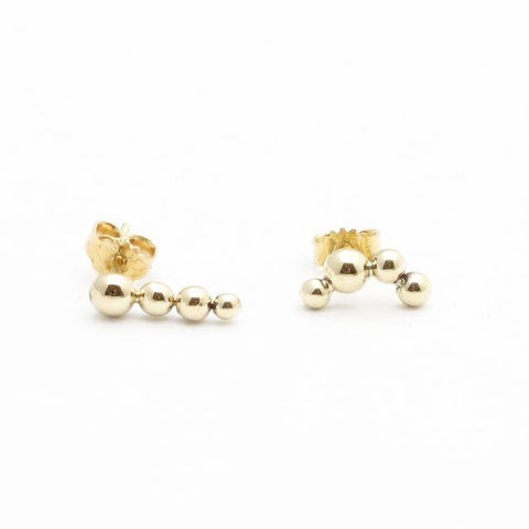 Bubble Gold Earrings
