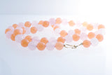 Rose and Orange Quartz necklace