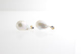 Pearl, Sapphire and Gold Earrings