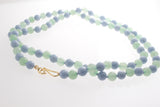 Angelite and Green Aventurine necklace