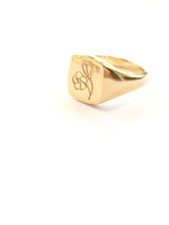 Flower Gold Ring